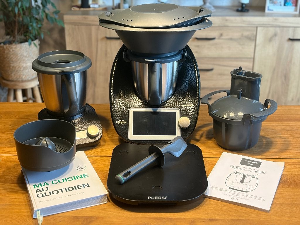 Thermomix TM6 + Friend + Cutter + Accessoire - BLACK DIAMOND, Electroménager, Mélangeurs de cuisine, Résiste au lave-vaisselle