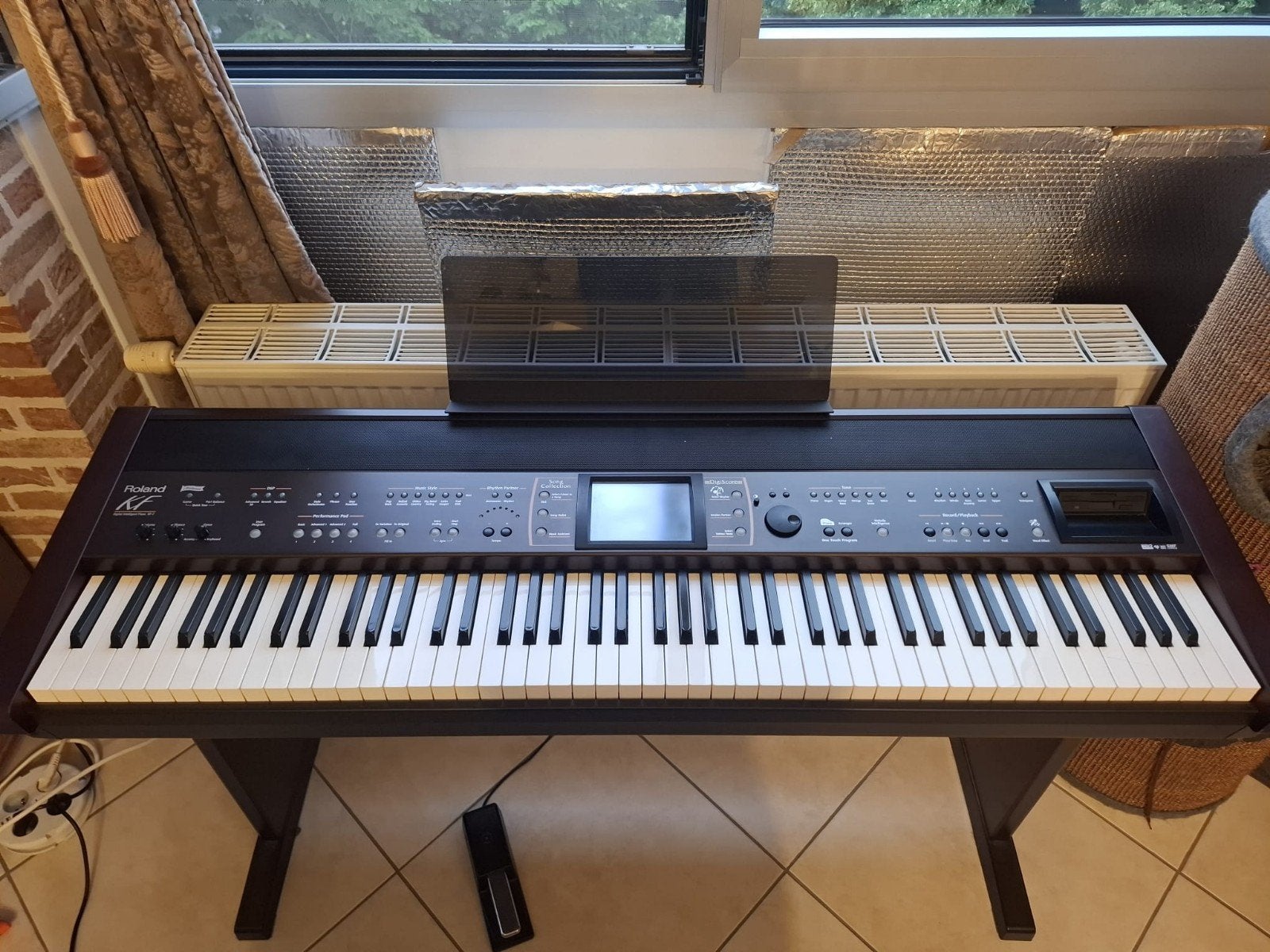 Roland KF-7 Digitale piano/pedaal/orig.handleiding/hoes, Musique & Instruments, Pianos, Enlèvement, Piano