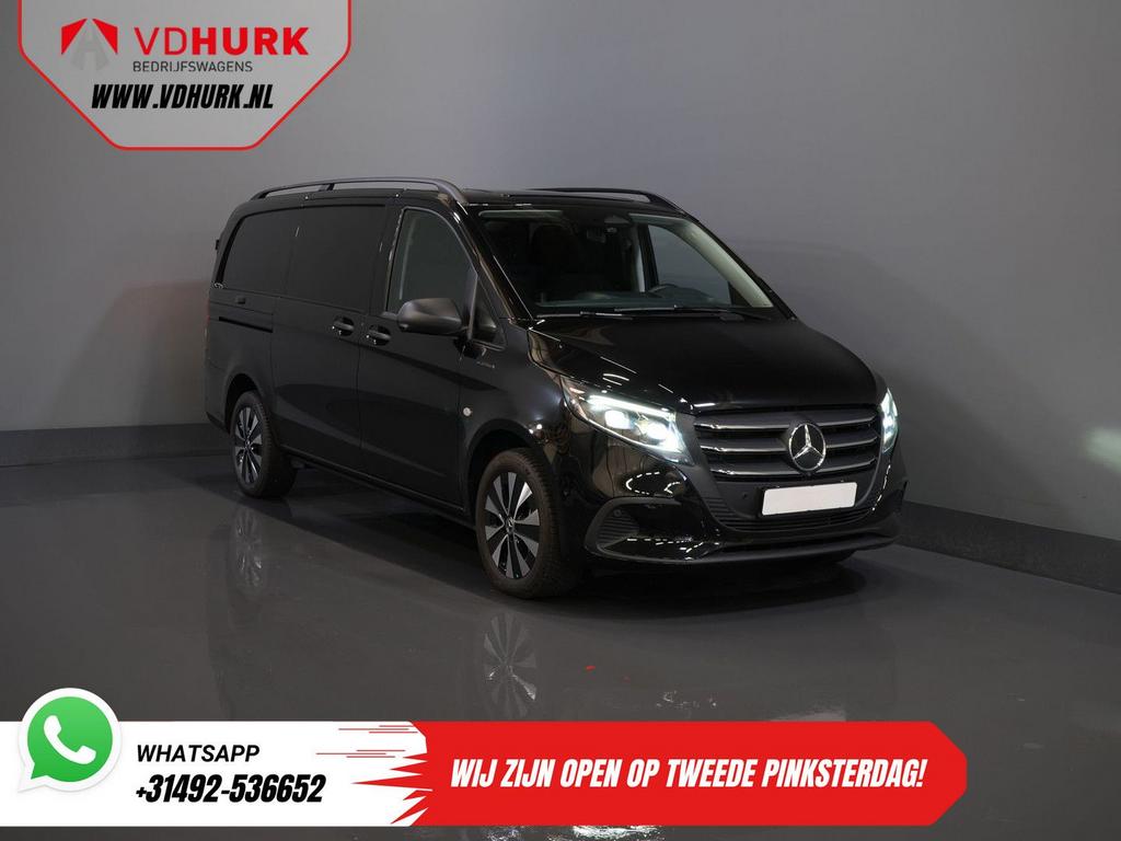 Mercedes-Benz eVito L2 60 kWh 285 km WLTP Snellader/ LED/ Ad, Auto's, Automaat, Zwart, Mercedes-Benz, Parkeersensor