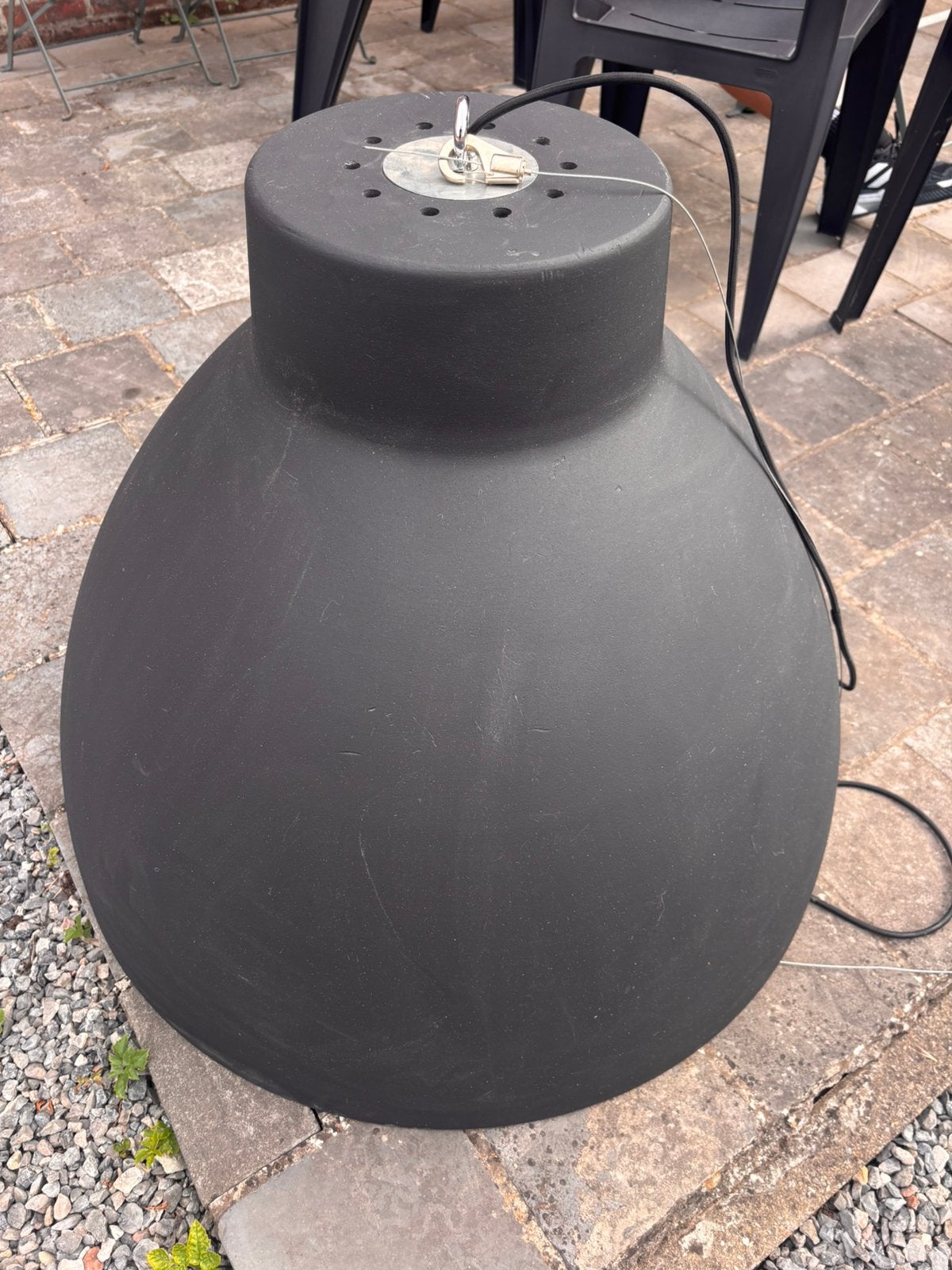 Hanglamp goud, Huis en Inrichting, Ophalen, Gebruikt, Kunststof, E27 (groot)