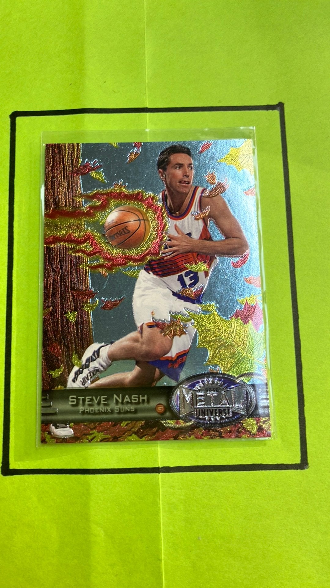 97-98 Metal Universe Steve Nash #101, Hobby en Vrije tijd, Ophalen of Verzenden, Nieuw, Plaatje
