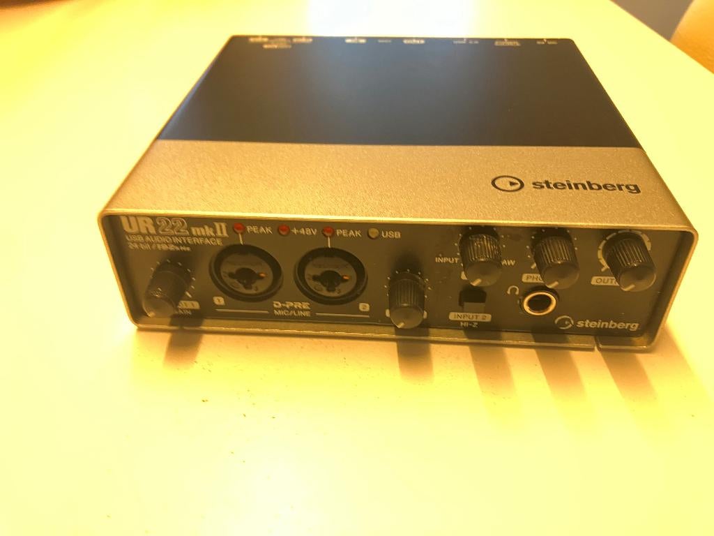 USB AUDIO INTERFACE Steinberg UR22 mkII 24-Bit/192kHz, Audio, Tv en Foto, Professionele apparaten, Ophalen, Gebruikt, Audio