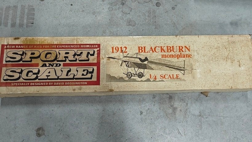 Bouwdoos Blackburn Monoplane 1/4, Ophalen, Zo goed als nieuw