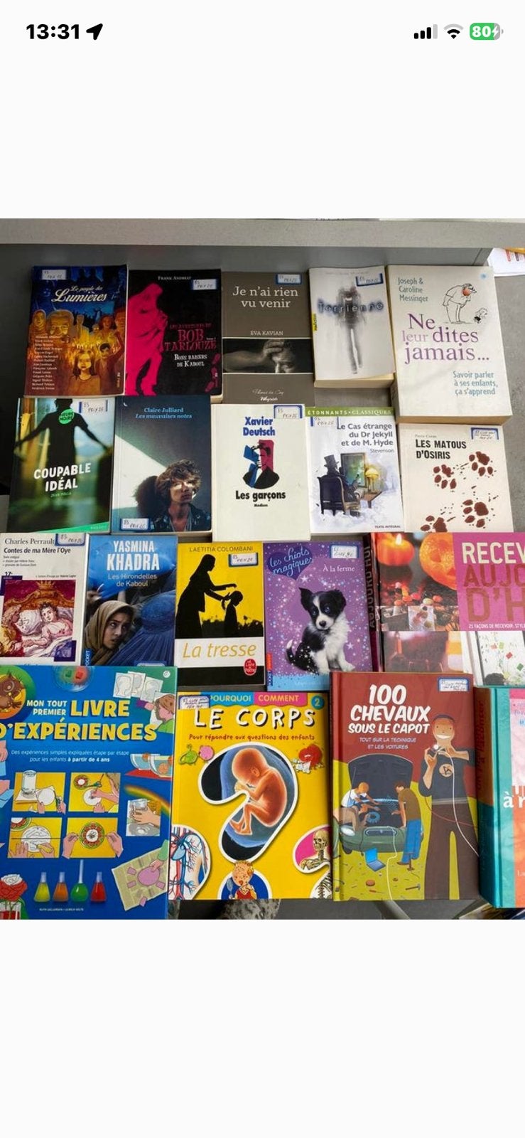 À vendre livre pour enfants, petits romans et livres recette, Livres, Partis & Groupements, Comme neuf, Autres, Enlèvement ou Envoi
