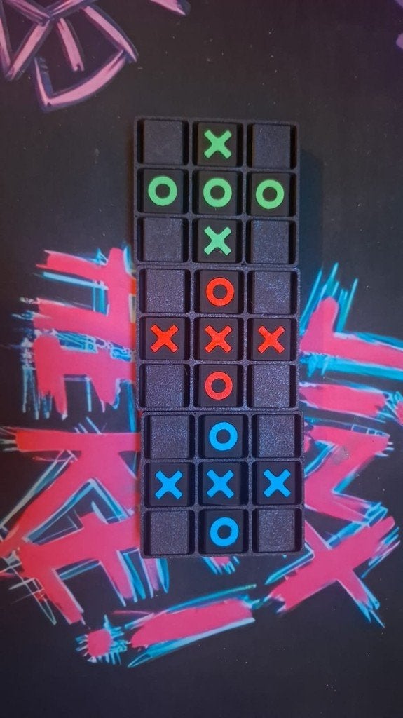 3D Geprint Tic-Tac-Toe Reisspel, Een of twee spelers, Ophalen of Verzenden, Nieuw, Reisspel