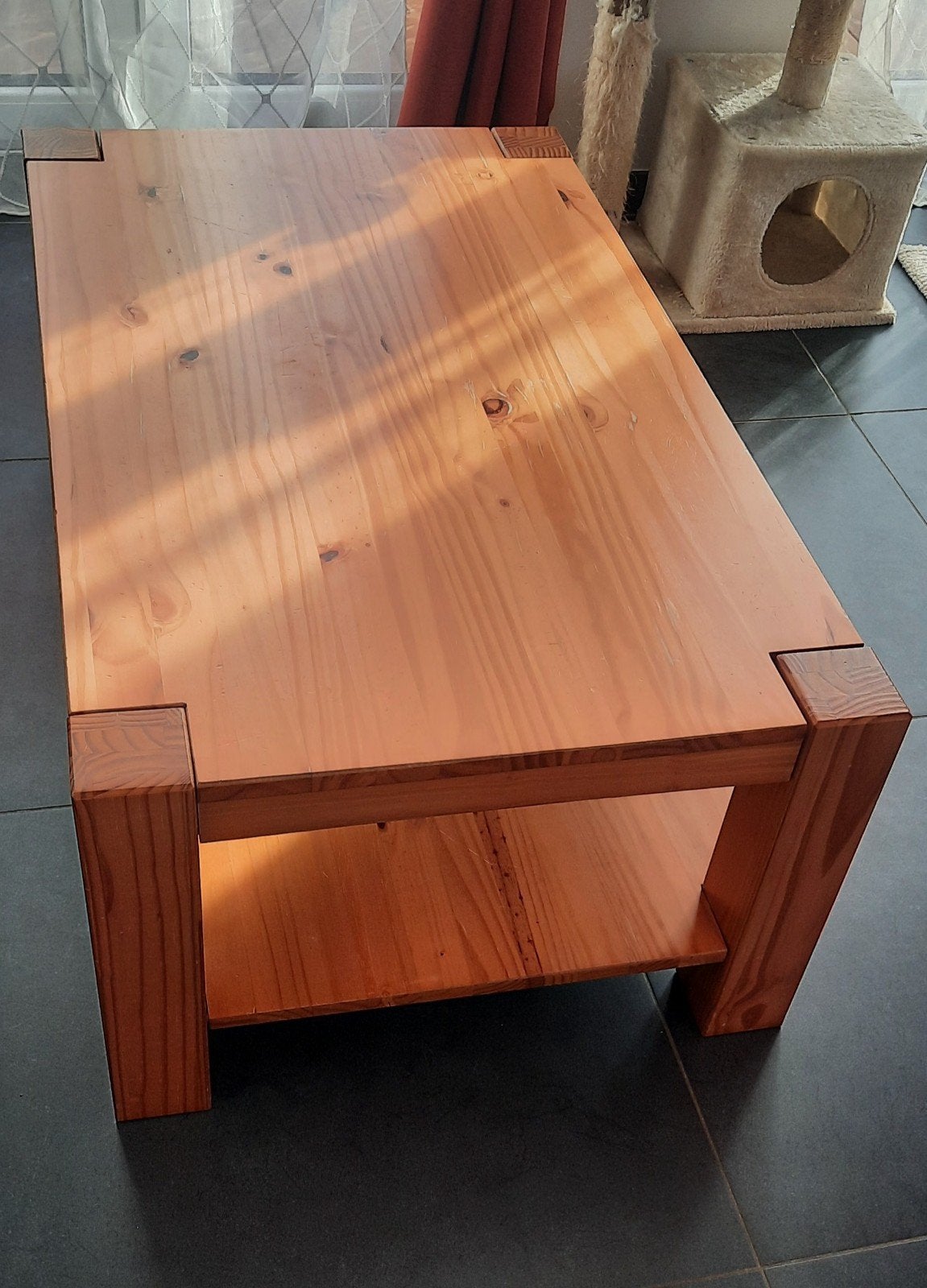 Table de salon en pin 100x60x40, Maison & Meubles, Enlèvement, Pin