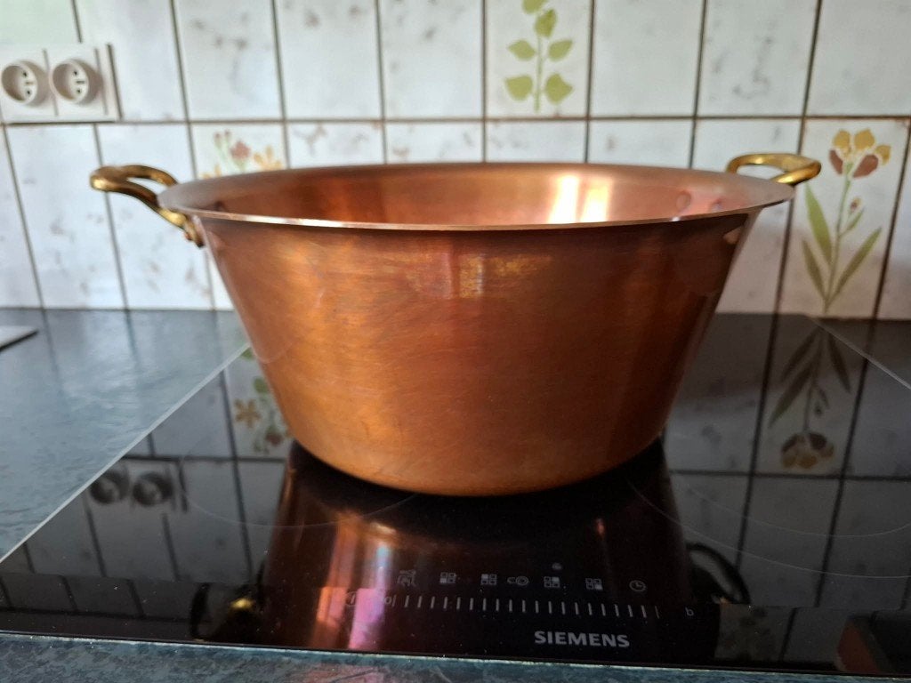 Bassine a confiture en cuivre, Antiquités & Art, Enlèvement, Cuivre