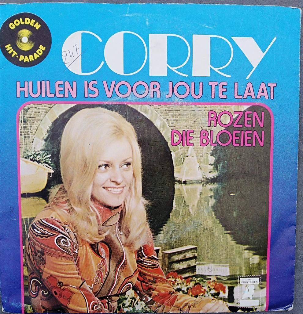 Corry: "Huilen is voor jou te laat"/Corry-SETJE!, Pochette photo, Enlèvement ou Envoi