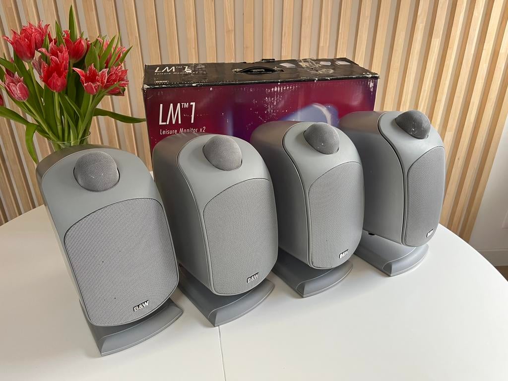 Haut-parleurs B&W 4 Bowers & Wilkins LM1 Silver 100 W, Autos : Divers, Haut-parleurs voiture, Utilisé, Enlèvement ou Envoi