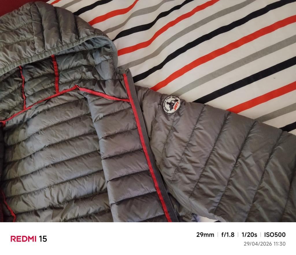 Veste à capuche JOTT grise-verte taille M, Enlèvement, Porté, Taille 38/40 (M), Gris