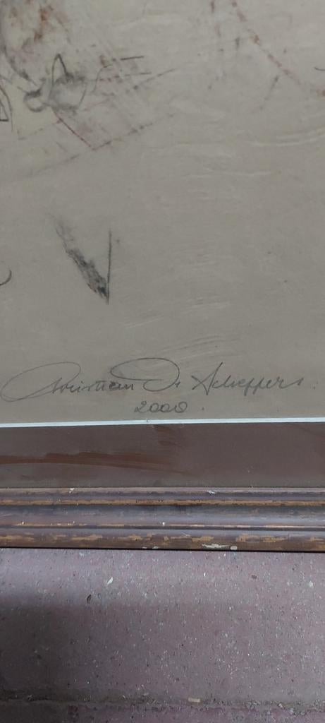 schets christiaan schepers, Antiek en Kunst, Ophalen of Verzenden