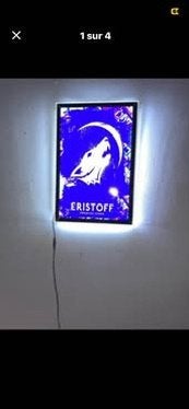 Enseigne eristoff faire offre fonctionne parfaitement, Collections, Enlèvement, Comme neuf
