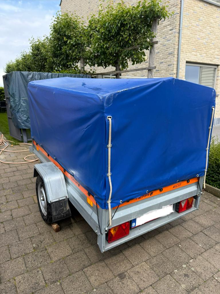 Gesloten aanhangwagen 750kg, Auto diversen, Aanhangers en Bagagewagens, Ophalen, Gebruikt
