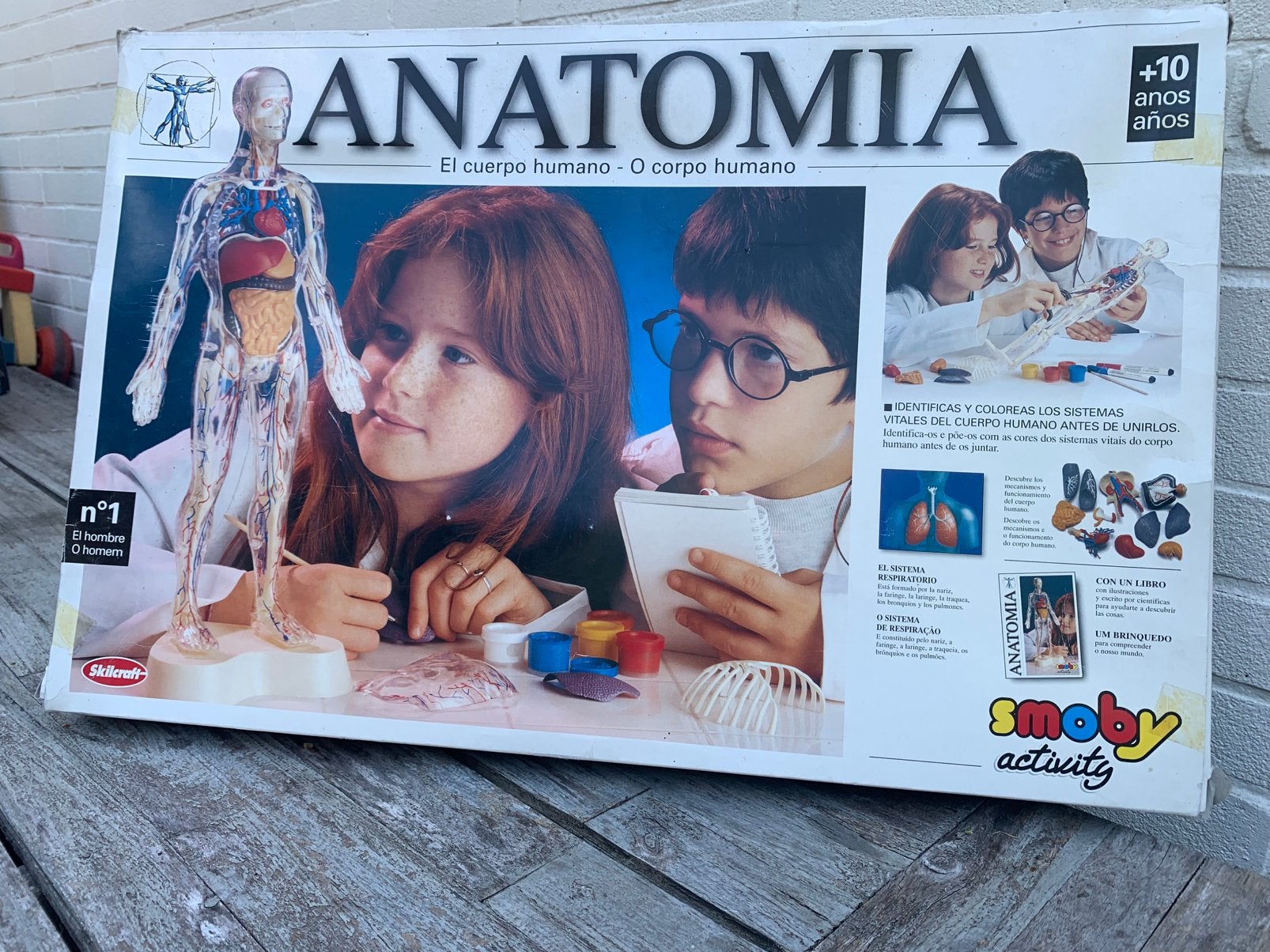 Vintage smoby Anatomia spel, Een of twee spelers, Ophalen of Verzenden, Zo goed als nieuw