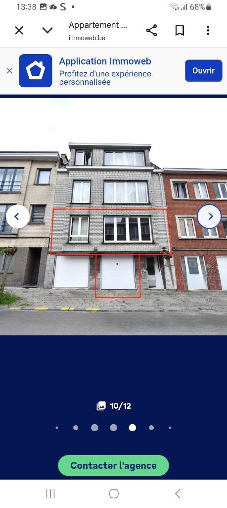 A louer-Anderlecht Scheut-2 chambres + Garage-M.Jacques Brel, 50 m² ou plus, Bruxelles