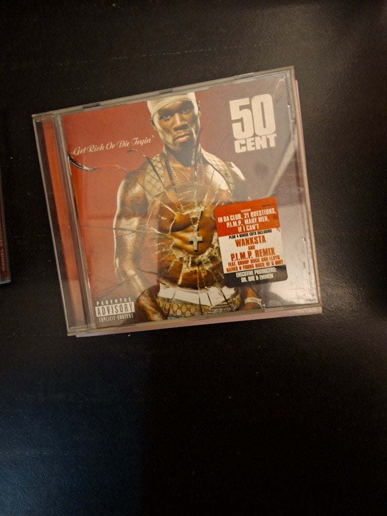 cd - 50 cent - get rich or die tryin, Gebruikt, Ophalen of Verzenden, Inclusief boekje, Album