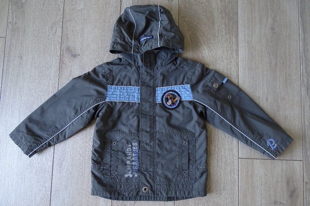 Grijze zomerjas Piet Piraat maat 116, Kinderen en Baby's, Kinderkleding | Maat 116, Gebruikt, C&A, Ophalen of Verzenden, Jongen