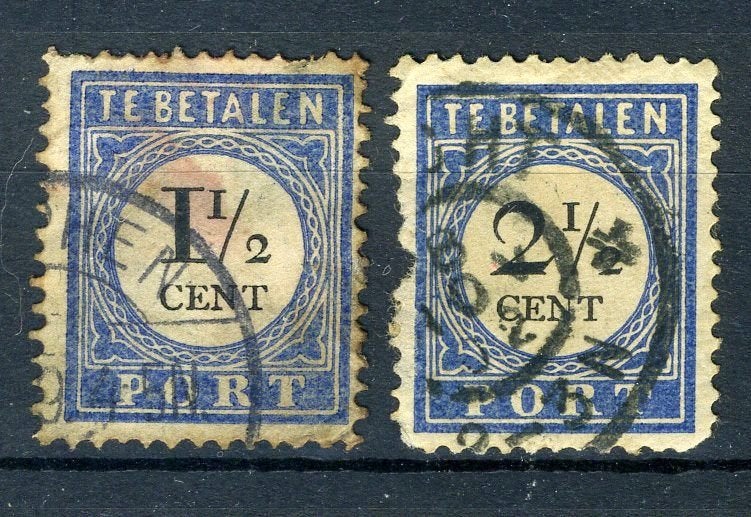 NEDERLAND P15/16 gestempeld 1894-1910 -3, Verzenden, T/m 1940, Gestempeld