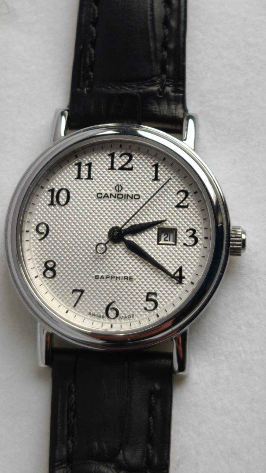Candino C4488 Swiss quartz wristwatch New In box Sapphire Cr, Handtassen en Accessoires, Ophalen of Verzenden, Staal, Polshorloge