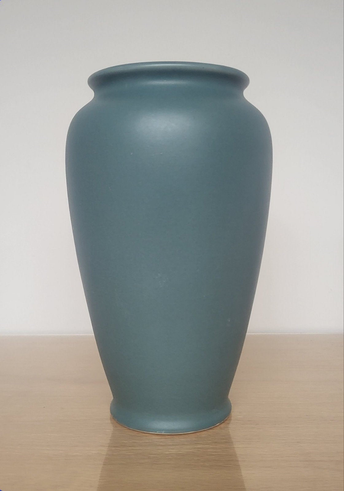 Leuk groen vaasje, Ophalen, Zo goed als nieuw, Groen, 21 cm