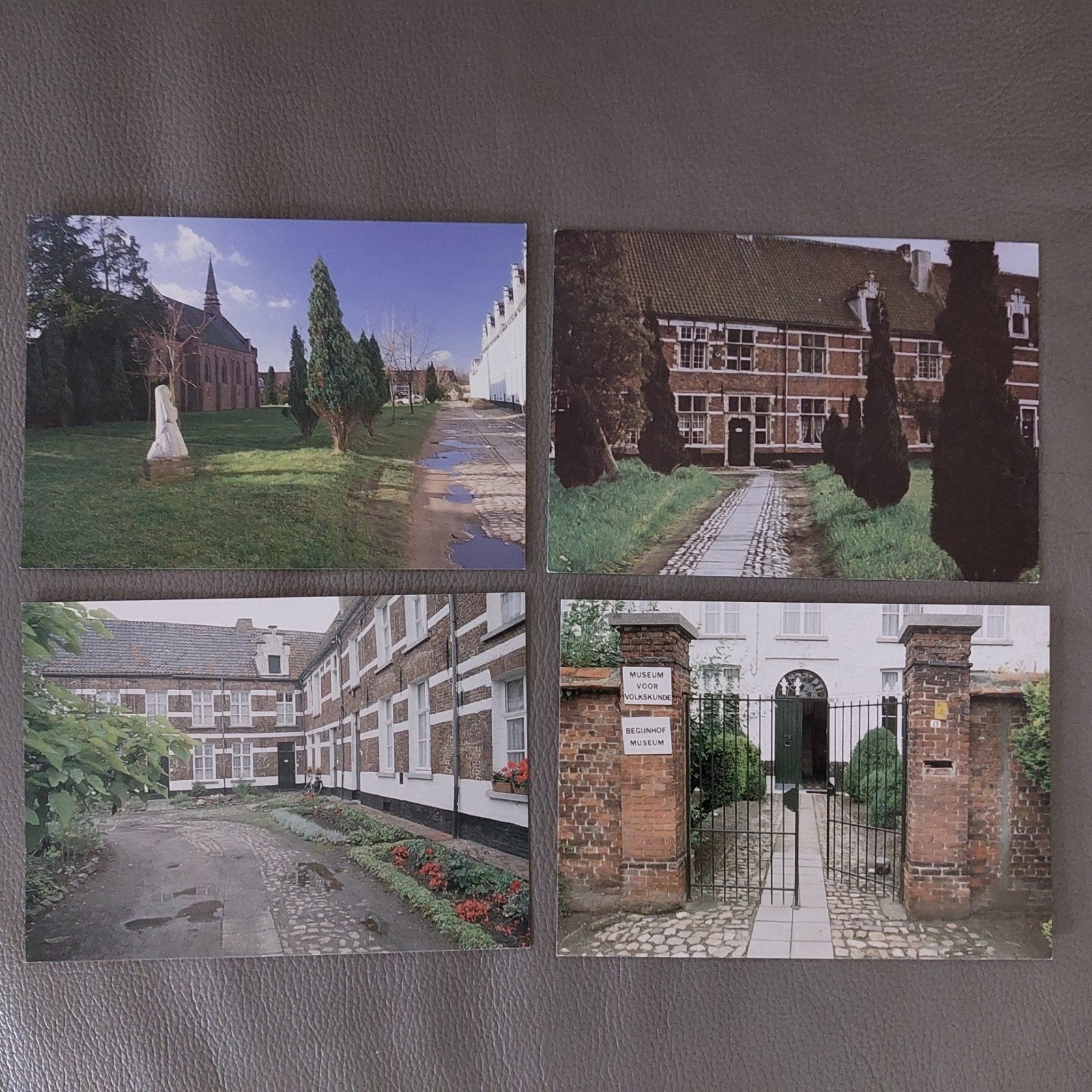 4 postkaarten Begijnhof Dendermonde, Verzamelen, Postkaarten | België, Ophalen of Verzenden