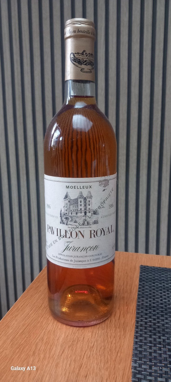 1986 Vin Jurançon Moelleux  – Pavillon Royal, Collections, Enlèvement ou Envoi