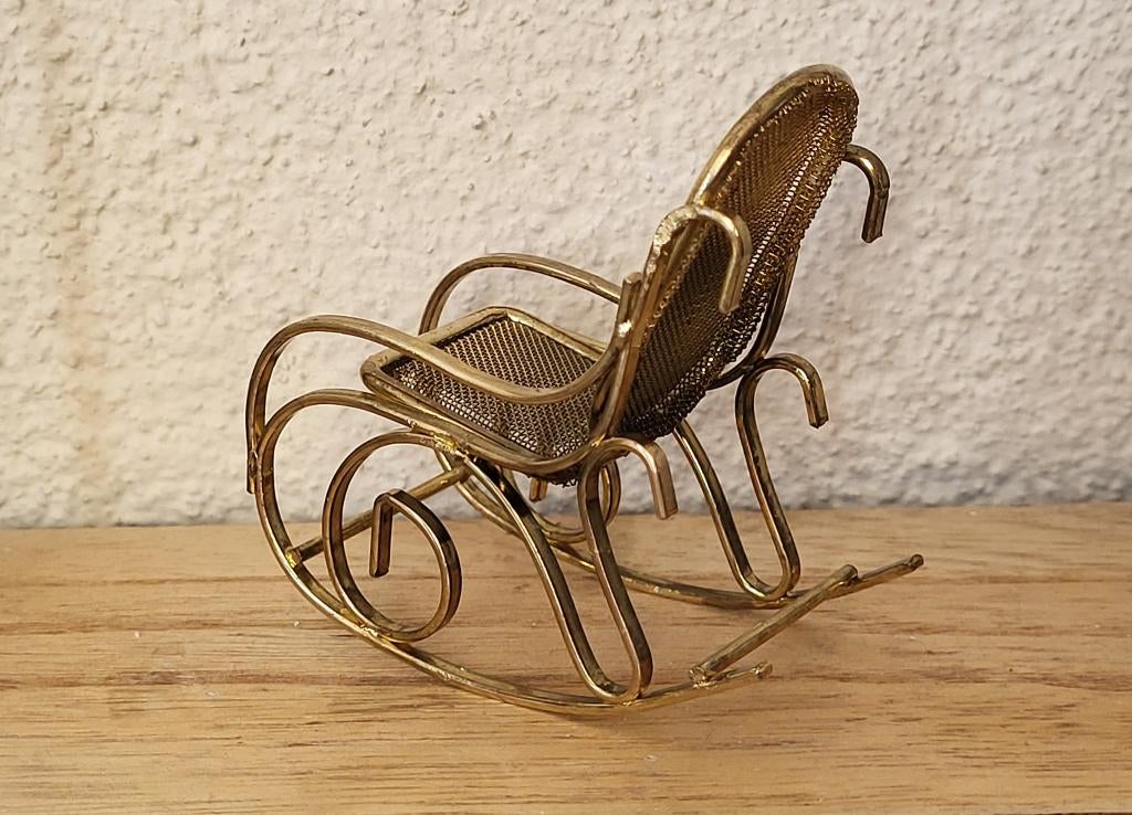 vintage miniatuur schommelstoel, Ophalen, Gebruikt, Overige typen