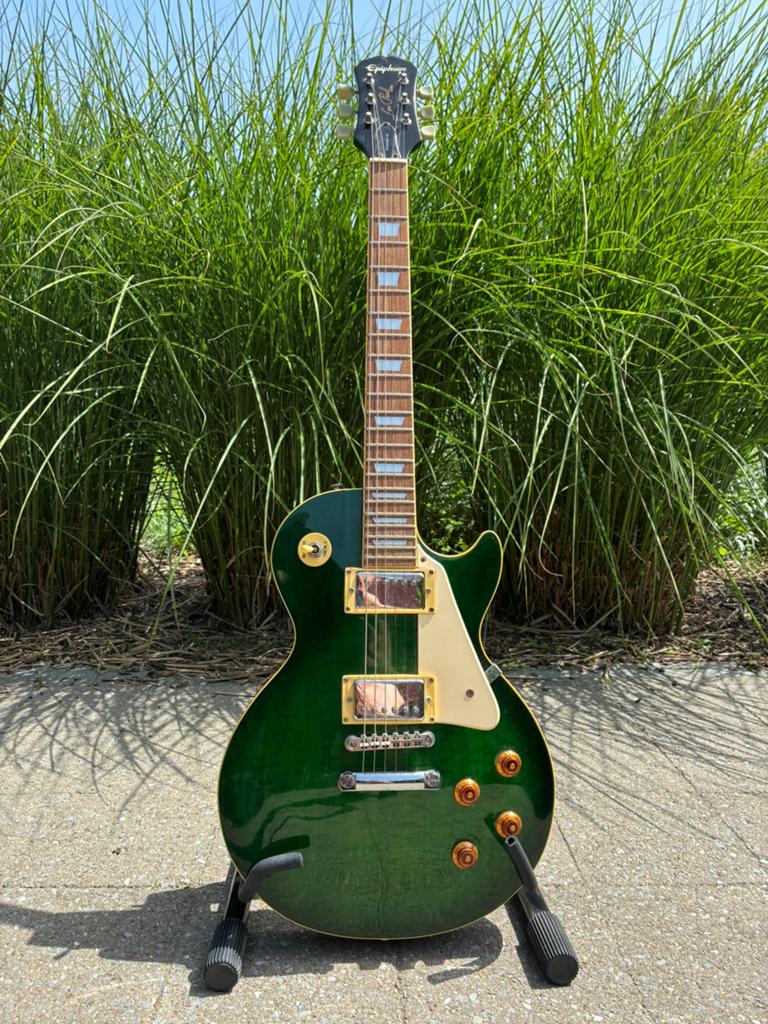 Epiphone Les Paul Standard, édition limitée,vert transparent, Musique & Instruments, Instruments à corde | Guitares | Électriques
