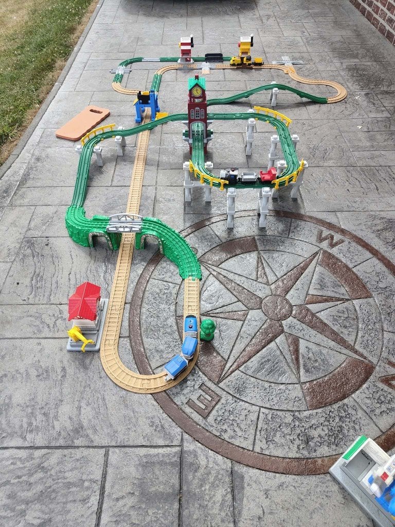 Circuit de train Geotrax (Fisher Price), Autres marques, Électrique, Enlèvement, À monter soi-même