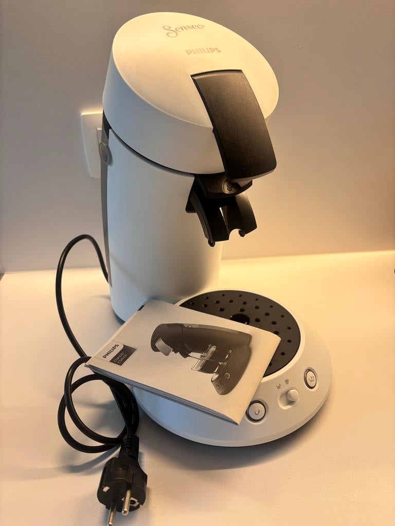 Senseo koffiemachine Philips wit – amper gebruikt – 2 kopjes, Ophalen, Zo goed als nieuw