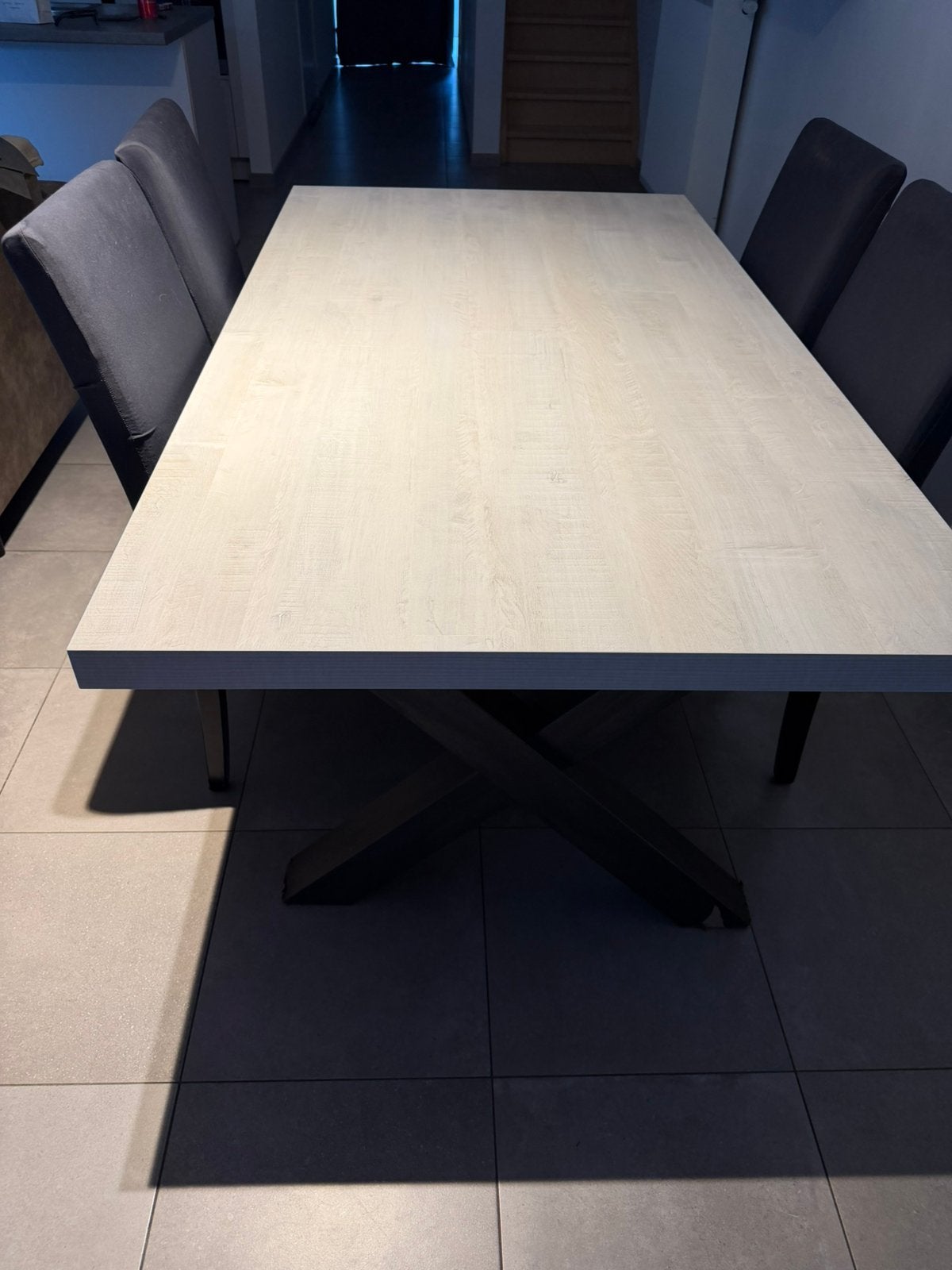 Tafel + 6 stoelen (weg wegens verhuis), Ophalen