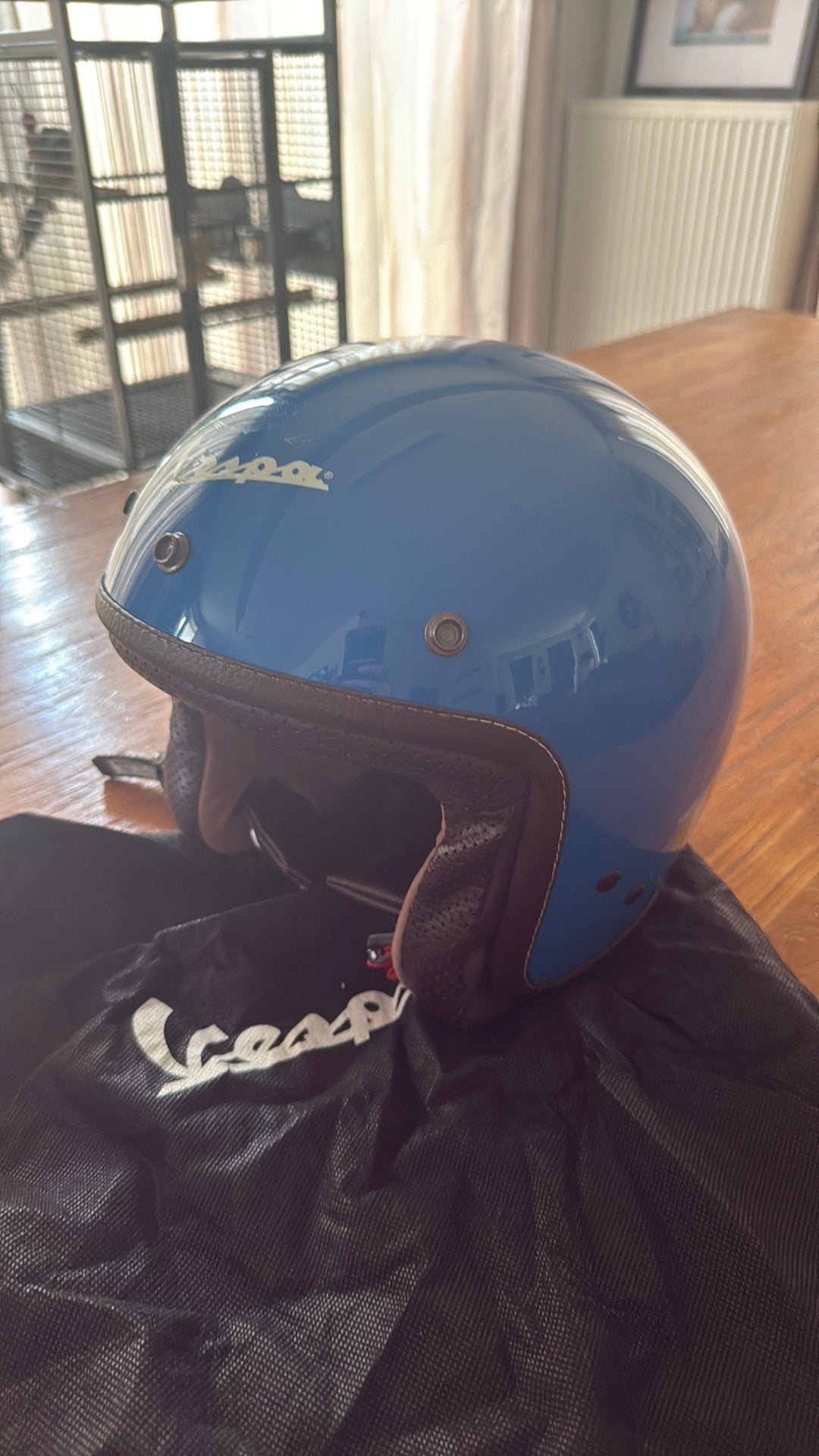 Vespa helm, Fietsen en Brommers, Ophalen, Zo goed als nieuw