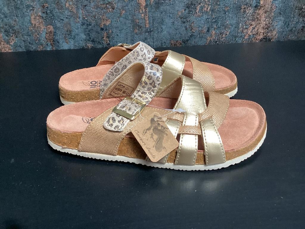Biorock slippers 38 nieuw, Slippers, Biorock, Beige, Nieuw