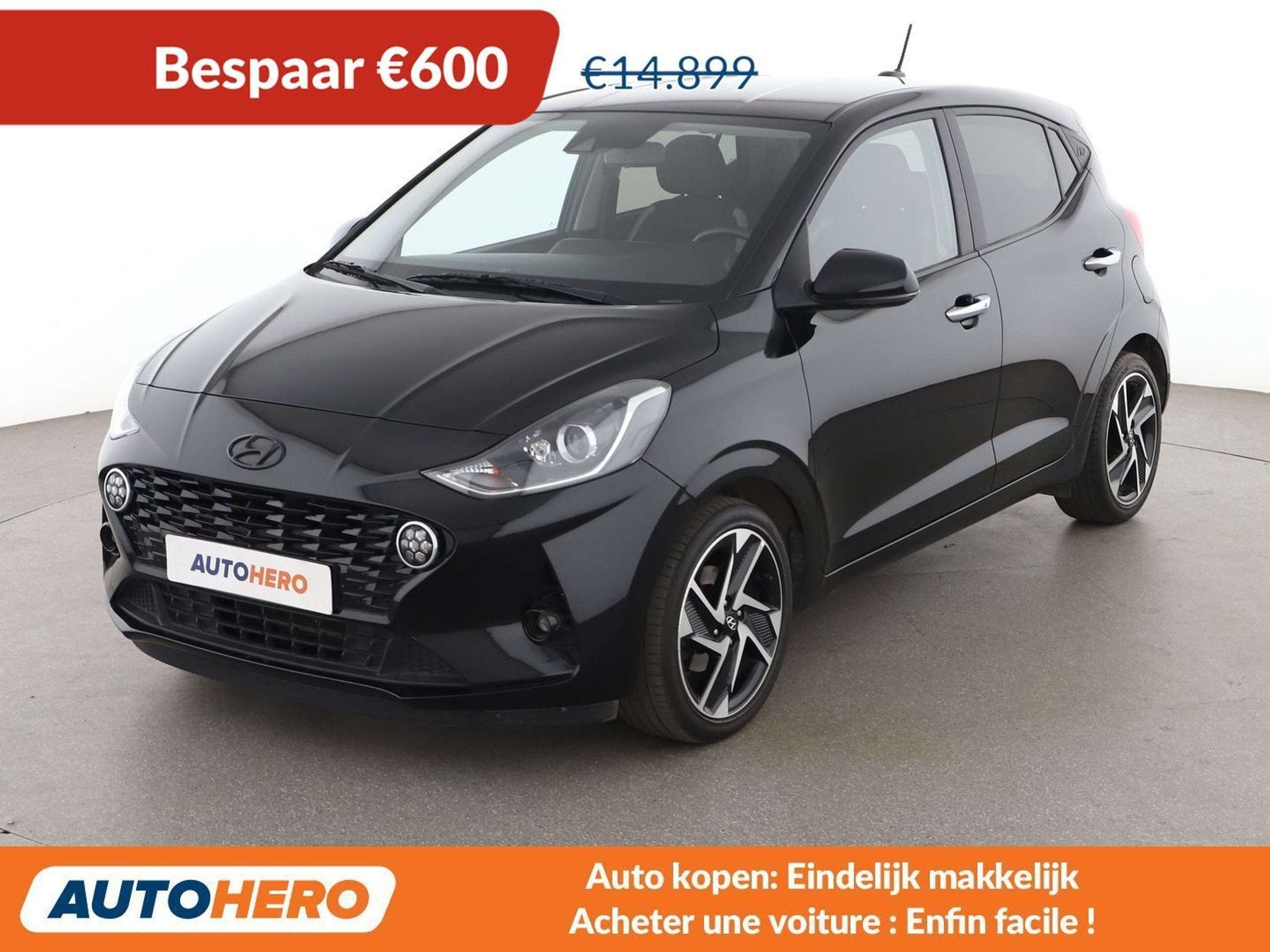 Hyundai i10 1.0 Tech (bj 2023, automaat), Auto's, Stof, Gebruikt, 5 zetels, 5 deurs