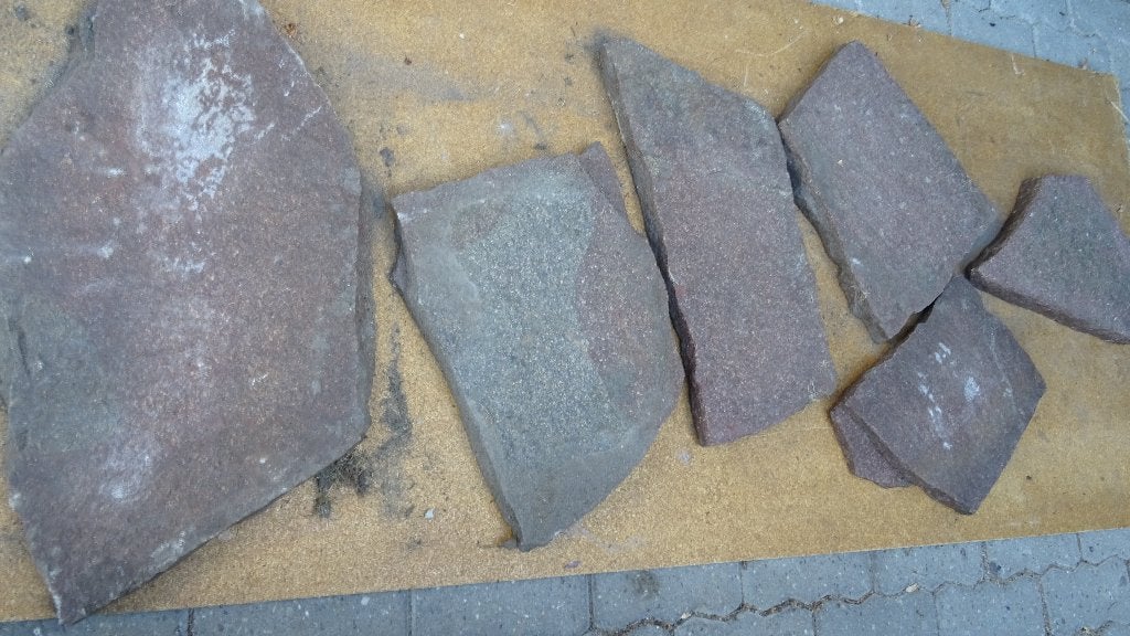 14 stapstenen voor gazon, Enlèvement, Utilisé, Pierre naturelle, Autres types