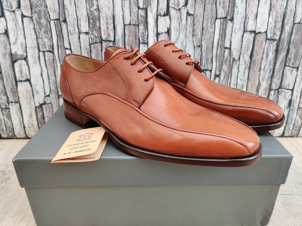 Calpierre Cognac klassieke herenschoenen - Maat 42, Bruin, Verzenden, Nieuw, Calpierre