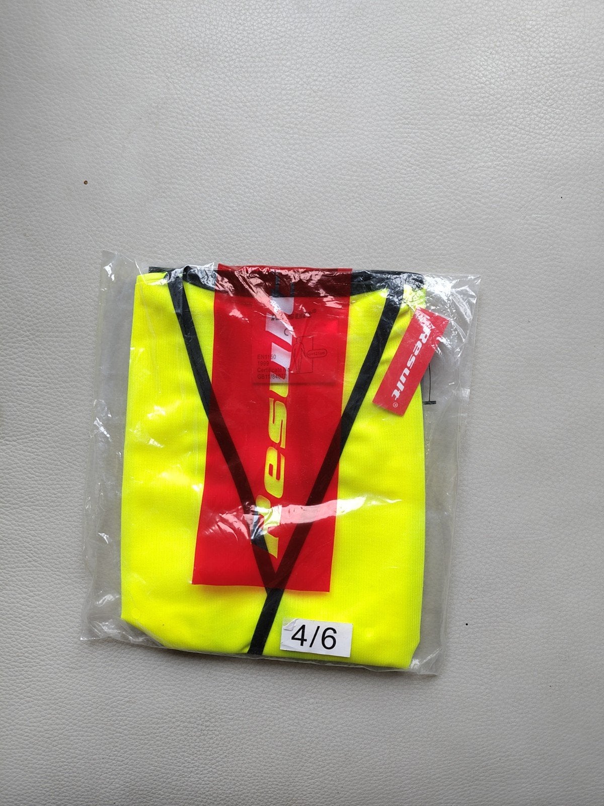Kinder fluo-hesje 4/6 jaar, Ophalen