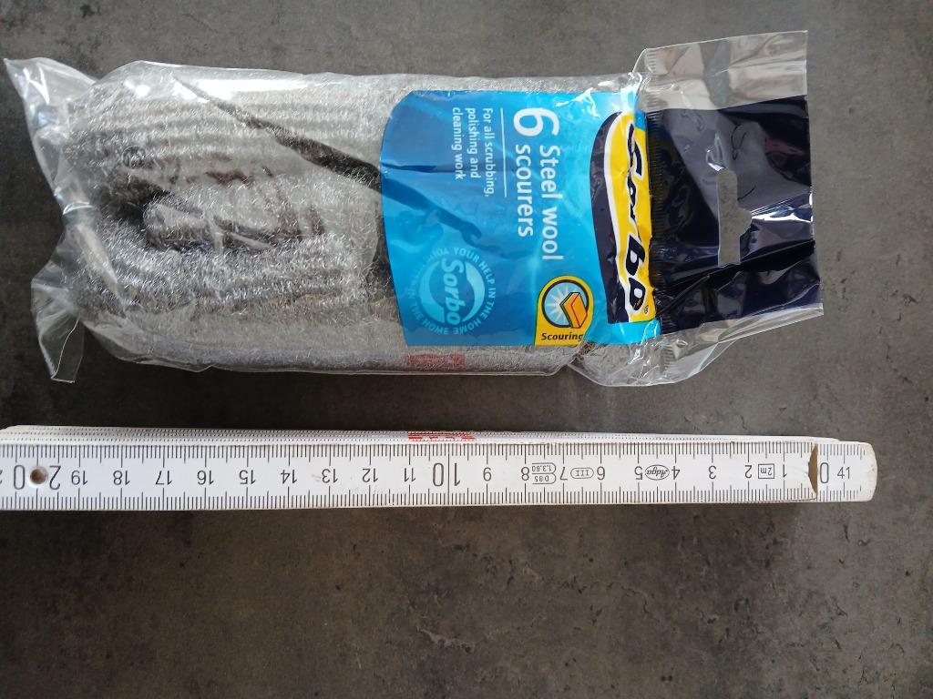 10 pakken staalwol met telkens 6 sponzen fijn, Ophalen of Verzenden, Nieuw, Overige metalen