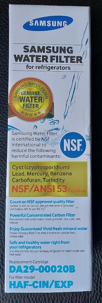 Samsung waterfilter voor frigo's DA29-00020B HAF-CIN/EXP, Enlèvement, Neuf