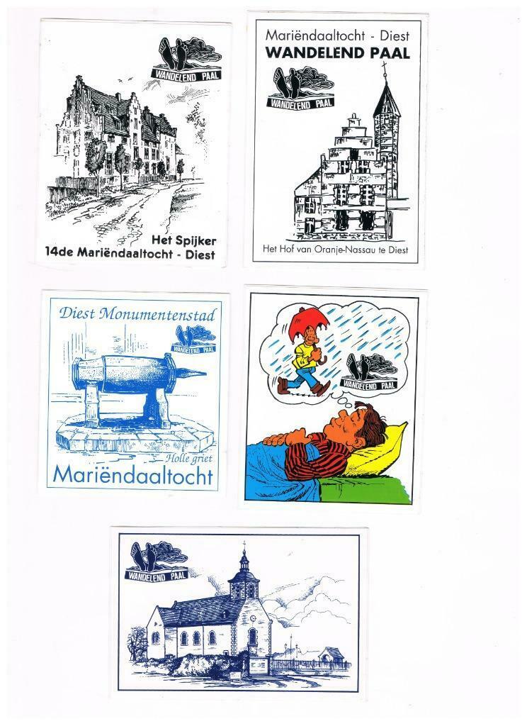 différents autocollants clubs de randonnée, Collections, Autocollants, Enlèvement ou Envoi