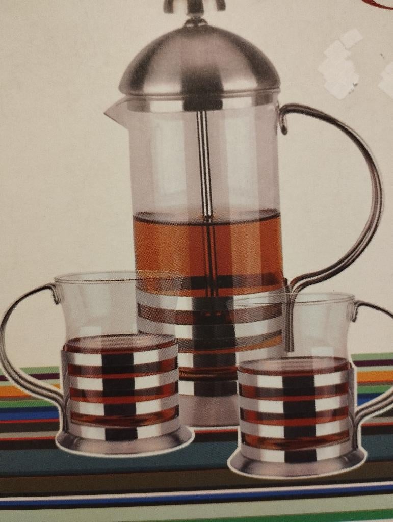 Nieuwe koffie - en theemaker met 2 kopjes, Ophalen, Nieuw, Overige modellen, Gemalen koffie