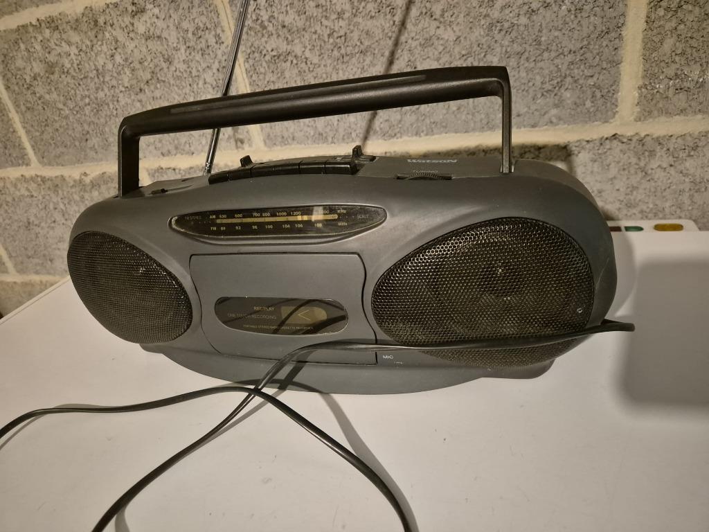 WATSON draagbare radio-/cassettespeler, Ophalen, Zo goed als nieuw, Overige typen