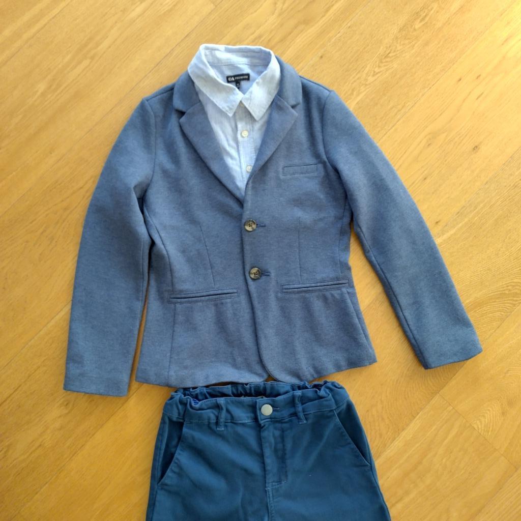 blazer, maat 146, vormsel / communie, set, jongen, Broek, WE, Ophalen of Verzenden, Zo goed als nieuw