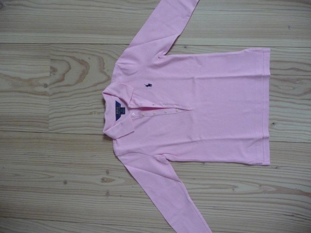 Ralph Lauren roze polo lange mouwen maat 6 7 jaar nieuwstaat, Meisje, Ophalen of Verzenden, Zo goed als nieuw, Shirt of Longsleeve