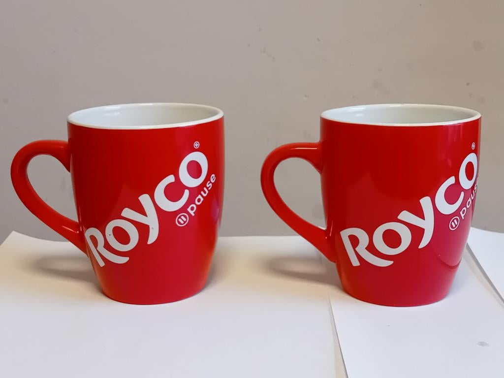 2 Tasses Royco, Enlèvement ou Envoi, Comme neuf, Tasse(s) et/ou soucoupe(s)