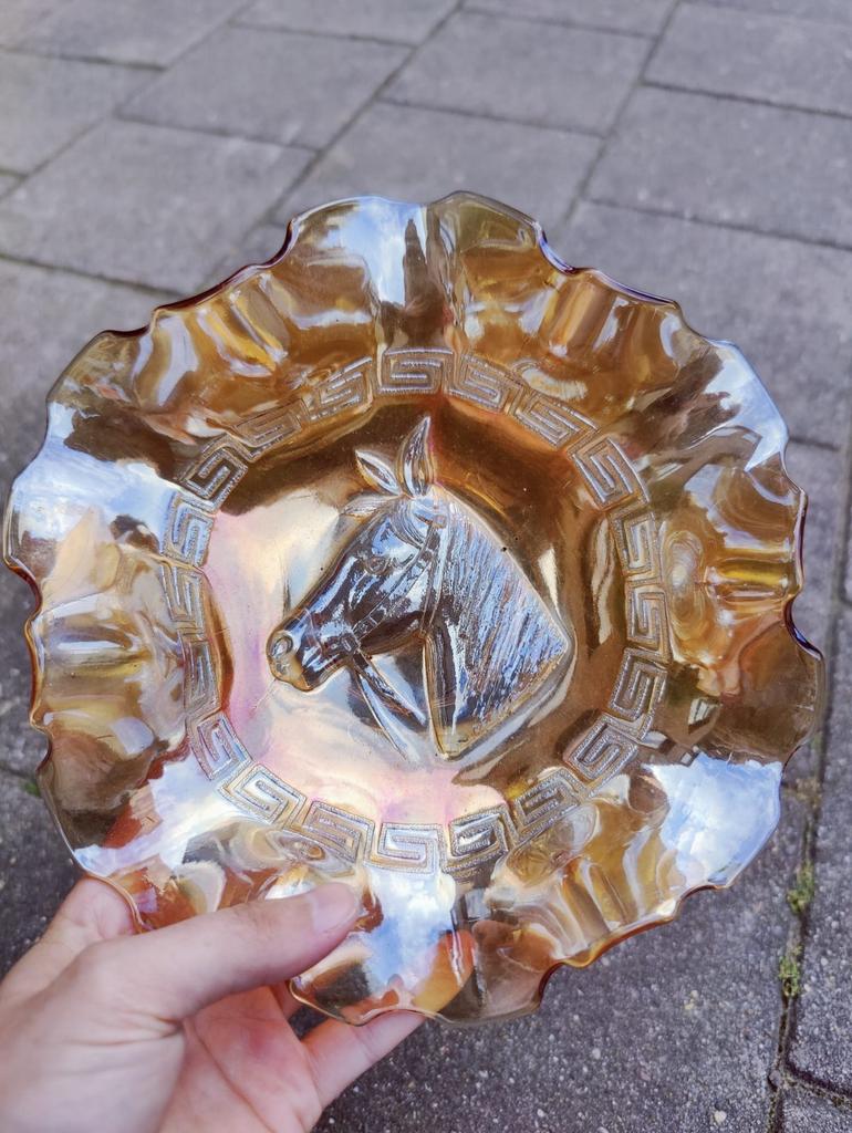 Retro schaaltje met paard, Mortsel, Ophalen of Verzenden