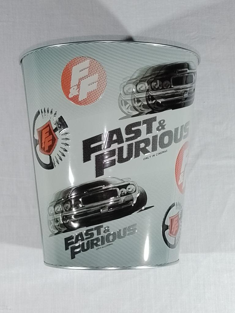 Fast & Furious - Promotie-Popcornemmer - Kinepolis - Zinc Gr, Enlèvement ou Envoi, Utilisé, Film, Ustensile