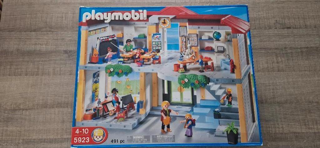 Playmobil Compleet Ingerichte School 5923, Kinderen en Baby's, Ophalen of Verzenden, Zo goed als nieuw, Complete set