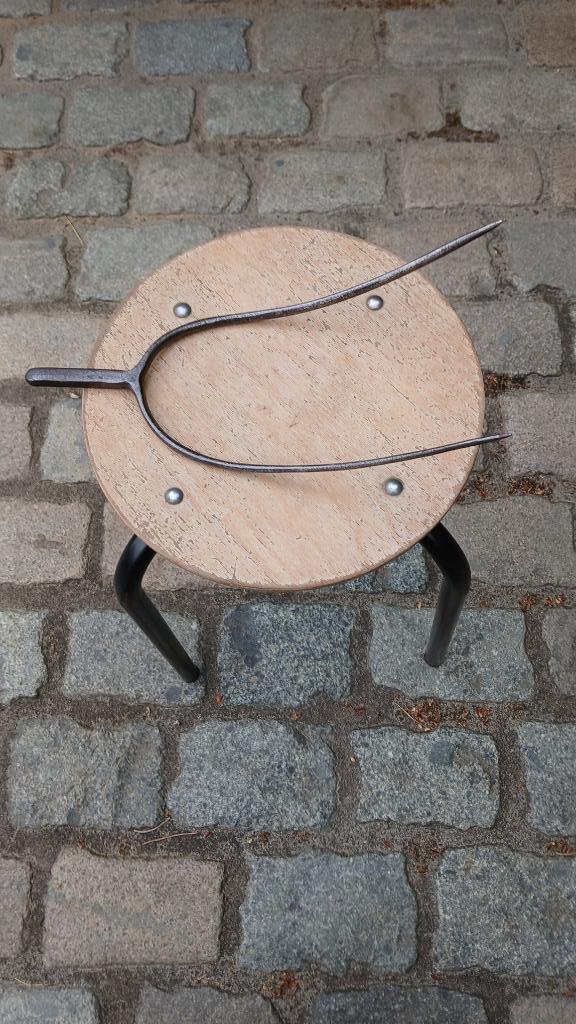 antieke, oude hooivork,gaffel, 36cm., Ophalen