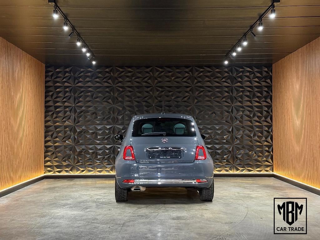 ✅ Fiat 500 1.2i Lounge GARANTIE Panoramisch Dak Navi, 4 zetels, 4 cilinders, Leder en Stof, Bedrijf